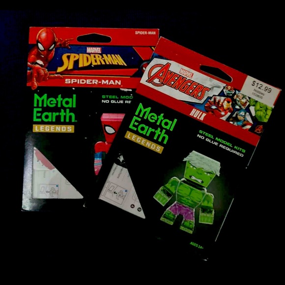 ✨Metal Earth Legends•Spider Man & Hulk• 3-D Steel Model Kits✨ - Picture 3 of 4